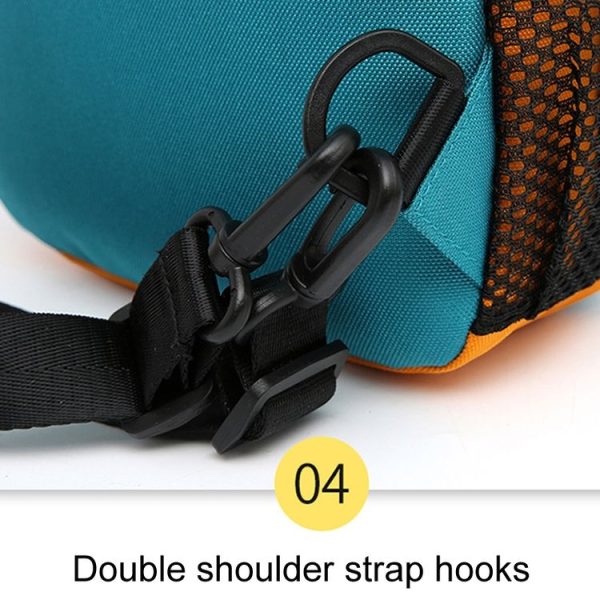 O-TBOST Outdoor Traveling Multifunctional Large Capacity Color Combination Crossbody Bag With Earphone Hole (Green) - Image 7