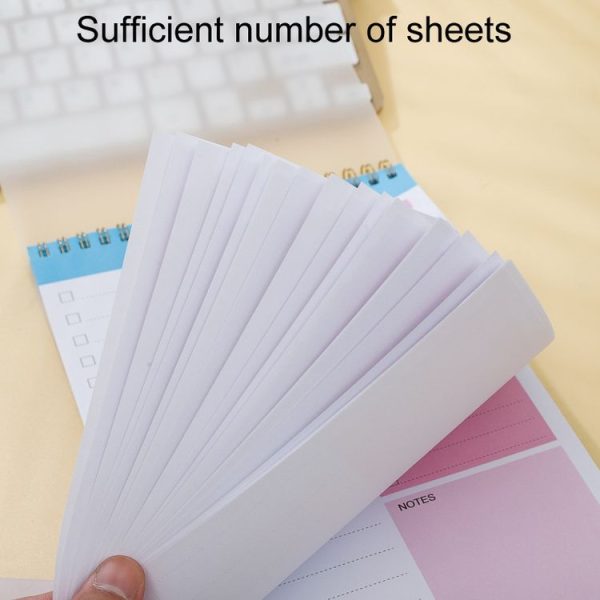 25 x 16.5cm Daily Planner Covered Notebook With Dividers Student Study Schedule Coil Notebook - Image 3