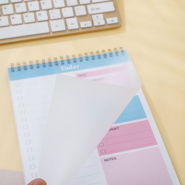 25 x 16.5cm Daily Planner Covered Notebook With Dividers Student Study Schedule Coil Notebook - Image 4