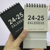 Simple Desktop Mini Calendar Portable Date Planner, Years: July 2024-December 2025 Black - Image 3