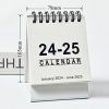 Simple Desktop Mini Calendar Portable Date Planner, Years: July 2024-December 2025 Black - Image 4