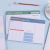 A5 120 Pages Magnetic Day Planner Sticky Note Book Tearable Notebook Management Workbook, Color: Horizontal Haze Blue - Image 5