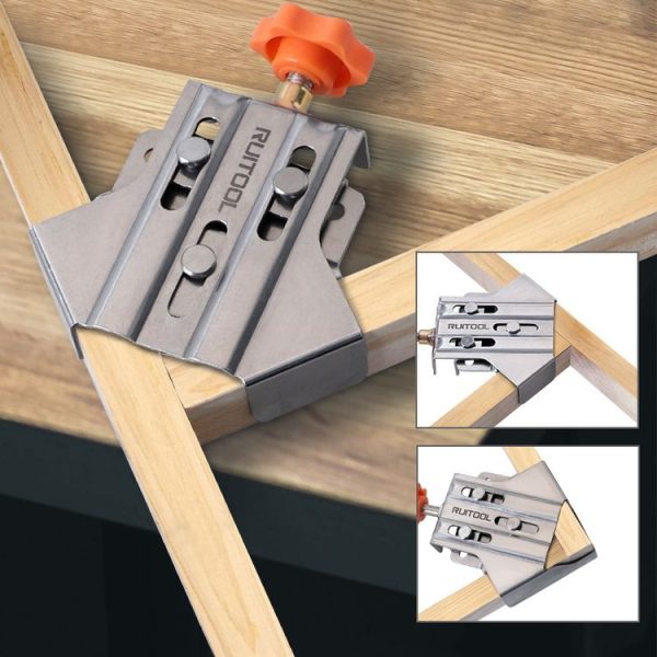 RUITOOL Woodworking Quick Splicing Positioner Stainless Steel Right Angle Fixing Clip, Model: Opening Type - Image 10