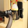 2 In 1 Skeleton Stroller Cell Phone Mug Holder Pushchair Multi-Use Bottle Rack (Black) - Image 2