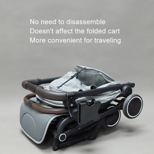 2 In 1 Skeleton Stroller Cell Phone Mug Holder Pushchair Multi-Use Bottle Rack (Black) - Image 9