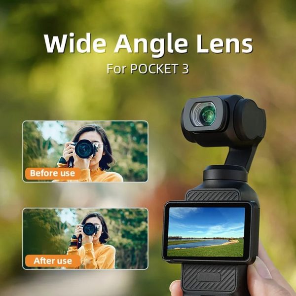 DJI Osmo Pocket 3 Magnetic Wide-Angle Lens Extend FOV To 112 Degree - Image 2