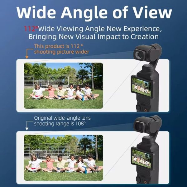 DJI Osmo Pocket 3 Magnetic Wide-Angle Lens Extend FOV To 112 Degree - Image 5