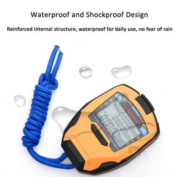 AnyTime D-308 Three Rows Sports Stopwatch 100 Lap-Memory - Image 5
