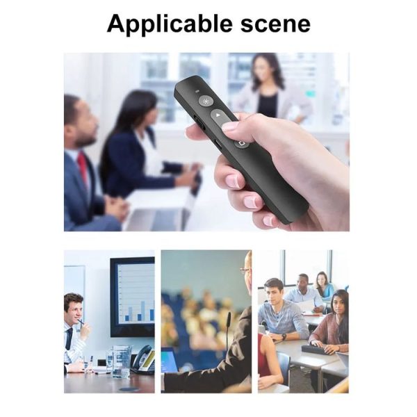 B1 Multimedia Infrared Laser Pointer Teaching Business Wireless PPT Page Turning Pen (Black) - Image 10