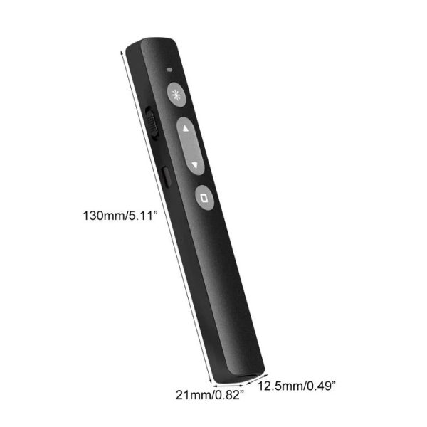 B1 Multimedia Infrared Laser Pointer Teaching Business Wireless PPT Page Turning Pen (Black) - Image 3