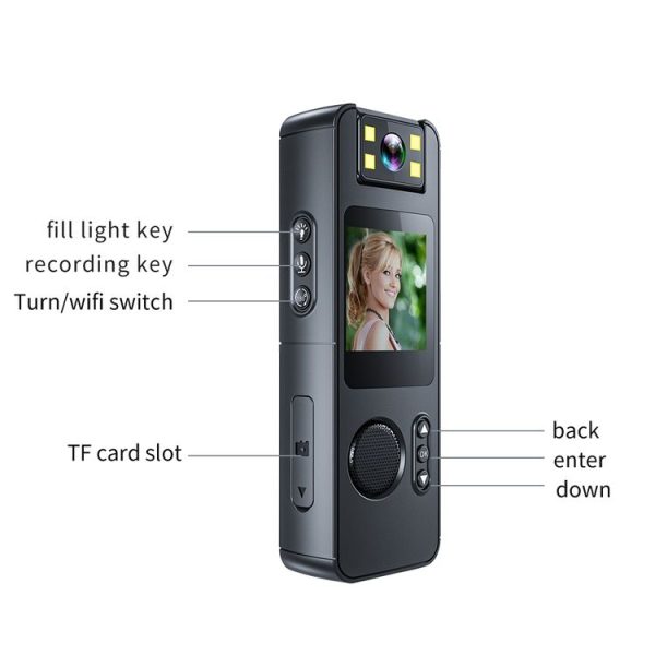 High-Definition Night Vision Portable Outdoor Sports Recorder Camera (CS11) - Image 5
