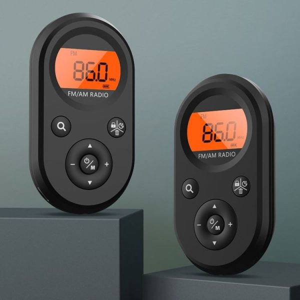 M01 Mini Portable Rechargeable FM / AM Radio With Backlight (Black) - Image 10