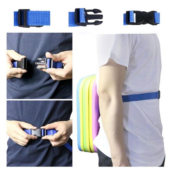 Waist Shape Small EVA Foam Float Back Rafting Swimming Gear Aquatic Outdoor Sports Gear, Color Random Delivery - Image 5