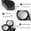 Handheld Portable 30mm Double Open 10X HD Folding Magnifier - Image 4