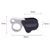 Portable Folding 30X / 50X Dual Lens High Definition Jewelry And Jade Magnifier - Image 2
