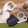 Portable Folding 30X / 50X Dual Lens High Definition Jewelry And Jade Magnifier - Image 4