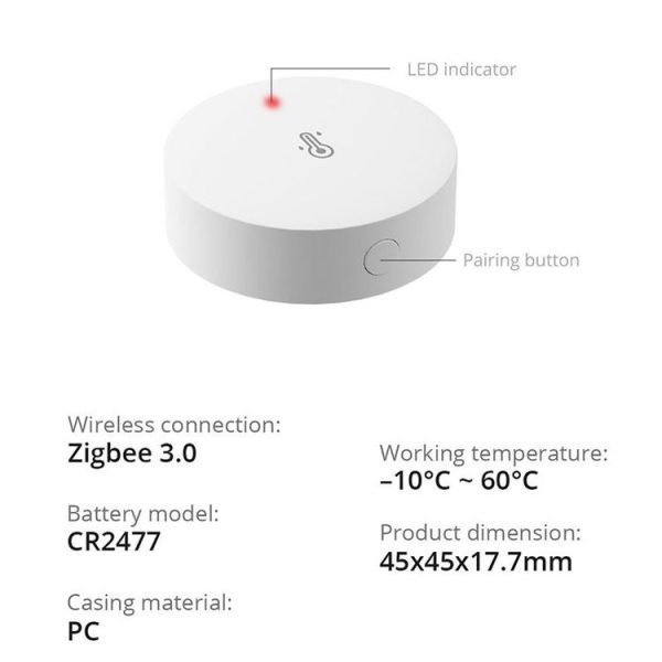 Sonoff SNZB-02P Wireless Temperature And Humidity Sensor Detector Smart Home - Image 4