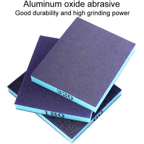 60# Woodworking Polishing Metal Rust Removal Wet And Dry Sponge Sandpaper - Image 5