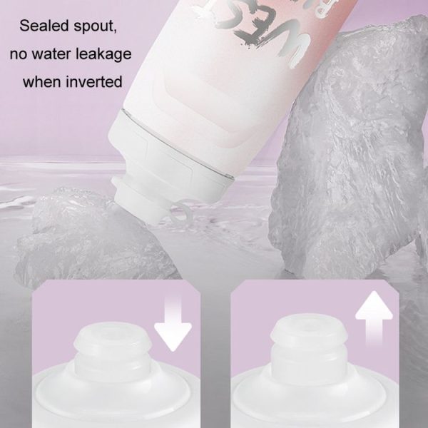 WEST BIKING 750ML Bicycle Water Bottle Portable Outdoor Cycling Water Cup, Color: White Pink Gradient - Image 7