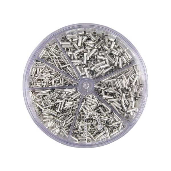 1900pcs / Set Electrical Wiring Tube Type Cold Pressed European Style Pin Set