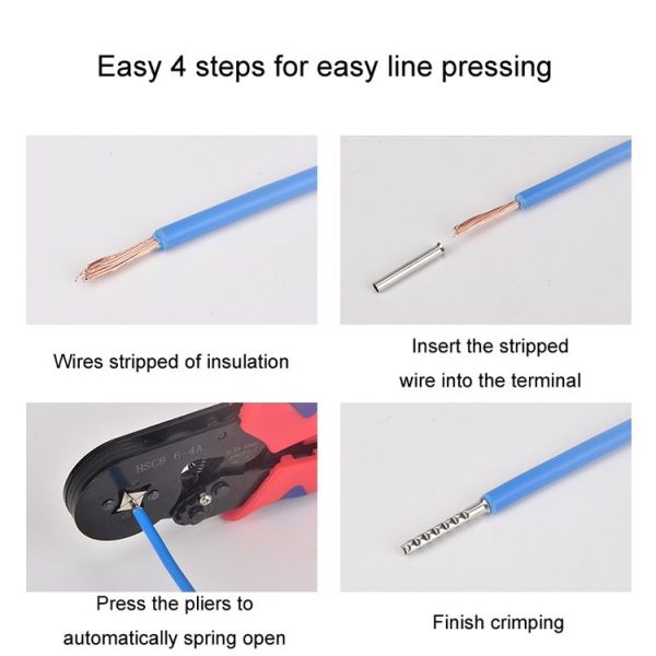 1900pcs / Set Electrical Wiring Tube Type Cold Pressed European Style Pin Set - Image 6