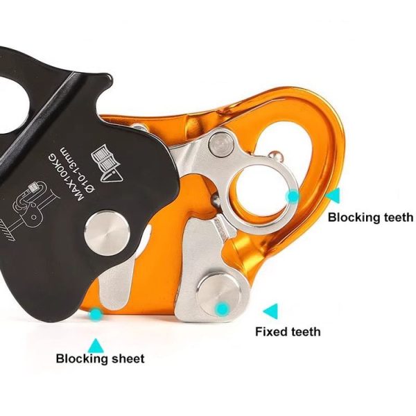 XINDA TPQ6608 High-altitude Work Protector Removable Self-locking Rope Grabber (Orange) - Image 4
