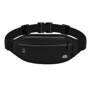 OUDU Outdoor Sports Portable Waist Pack Male And Female Running Waterproof Cell Phone Bag (Black)