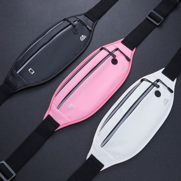 OUDU Outdoor Sports Portable Waist Pack Male And Female Running Waterproof Cell Phone Bag (Black) - Image 2