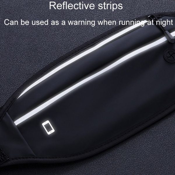 OUDU Outdoor Sports Portable Waist Pack Male And Female Running Waterproof Cell Phone Bag (Black) - Image 6