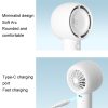 JisuLife FA42 Handheld Portable Small Rechargeable Turbo Fan, Color: Brown 2000mAh - Image 7