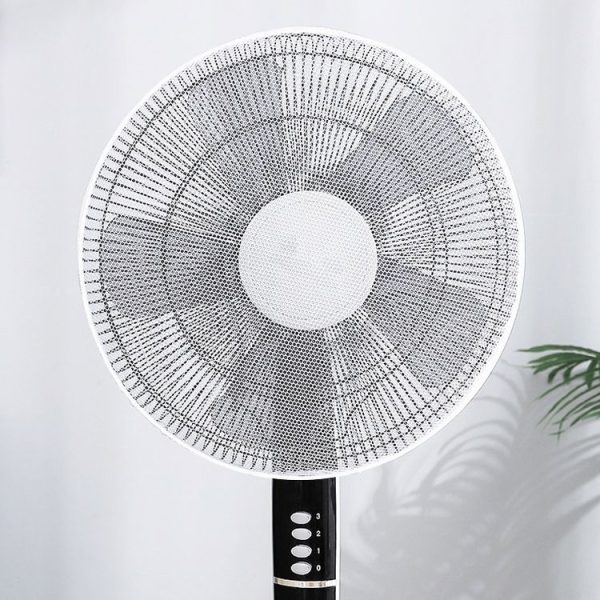 Children Anti-Pinch Hand Fan Cover All-around Fan Dustproof Mesh Cover (White)