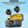 J6 Smart Digital Display Noise Reduction Magnetic Wireless Collar Microphone, Spec: Type-C - Image 2