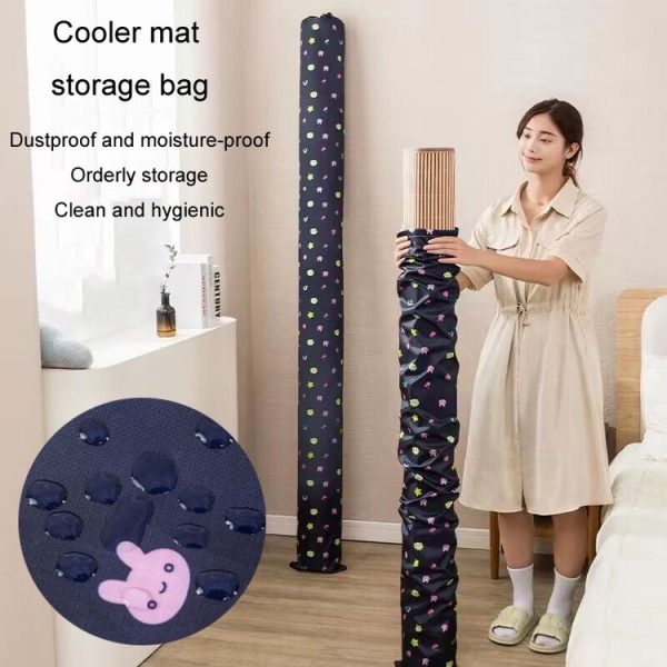 Cooler Mat Storage Bag Home Dustproof Bamboo Mat Cover, Style: For 0.8-1m Straight Rainbow - Image 4