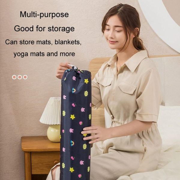 Cooler Mat Storage Bag Home Dustproof Bamboo Mat Cover, Style: For 0.8-1m Straight Rainbow - Image 6