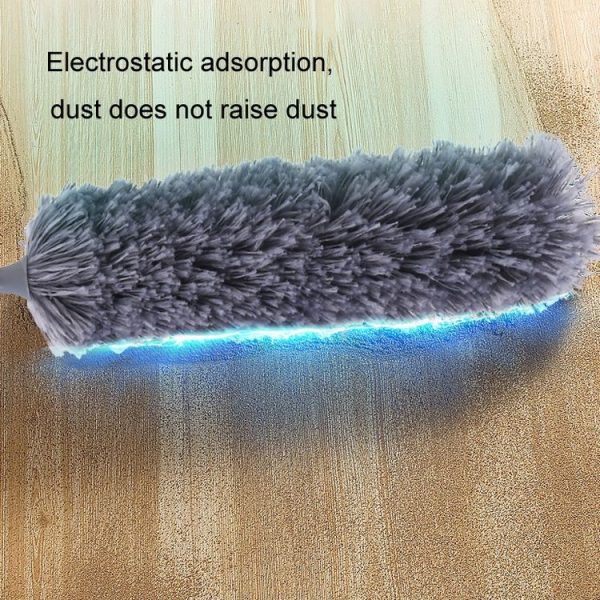 Stainless Steel Telescopic Bendable Household Duster (Rose Red) - Image 6