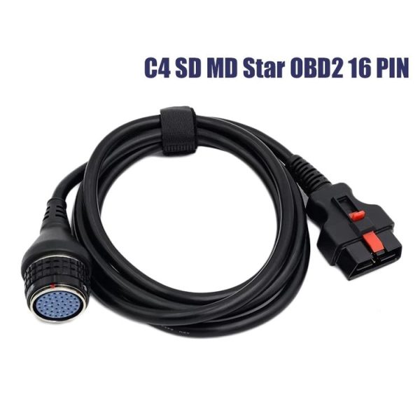 Mercedes-Benz Auto Diagnostic Parts SD MB Star C4 C5 16PIN OBD2 Cable - Image 3