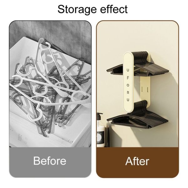 Retractable Clothes Rack Organizer Multifunctional Household Hole-Free Balcony Storage Shelf (Milky White) - Image 4