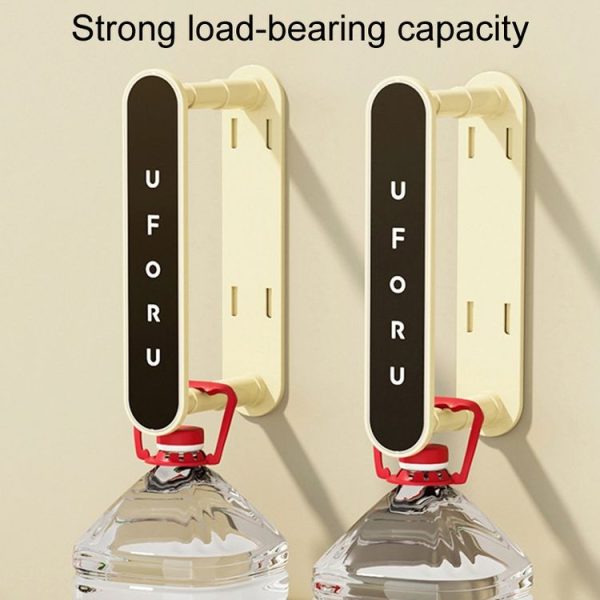 Retractable Clothes Rack Organizer Multifunctional Household Hole-Free Balcony Storage Shelf (Milky White) - Image 5