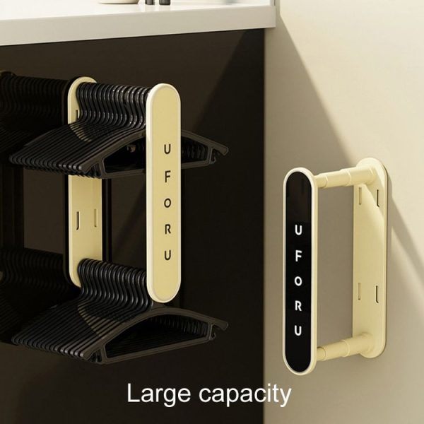Retractable Clothes Rack Organizer Multifunctional Household Hole-Free Balcony Storage Shelf (Milky White) - Image 7
