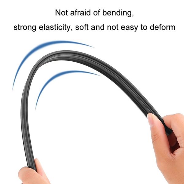 1pair Car Side Window Wipers Removing Water Mist Universal Rubber Strips - Image 4
