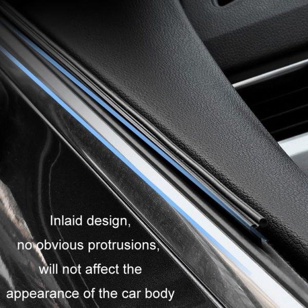 1pair Car Side Window Wipers Removing Water Mist Universal Rubber Strips - Image 5