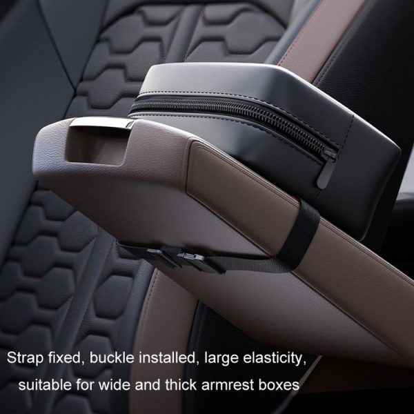 Car Seat Armrest Tissue Box Sun Visor Seat Back Hanging Paper Bag (Black) - Image 7