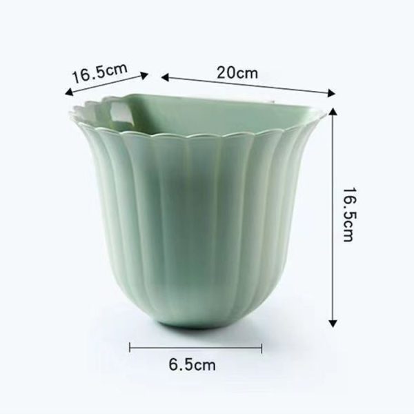 Multifunctional Hanging Kitchen Trash Can Household Flower Desktop Garbage Can (Black) - Image 4
