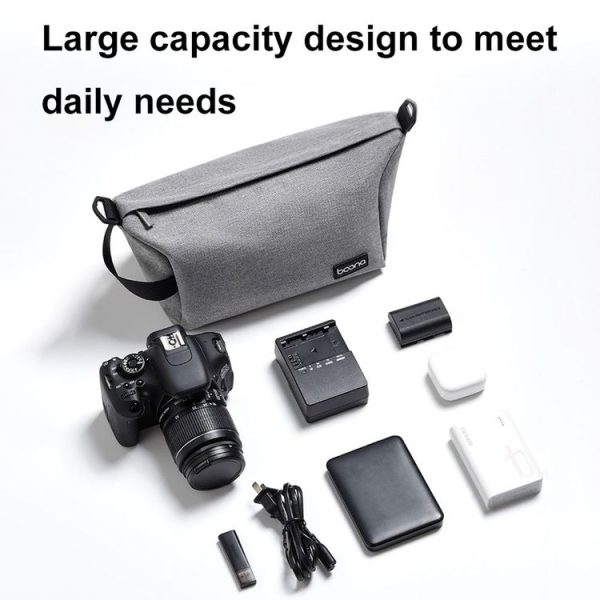 Baona BN-H012 Multifunctional Outdoor Crossbody Digital Camera Bag Lens Protection Bag (Grey) - Image 4