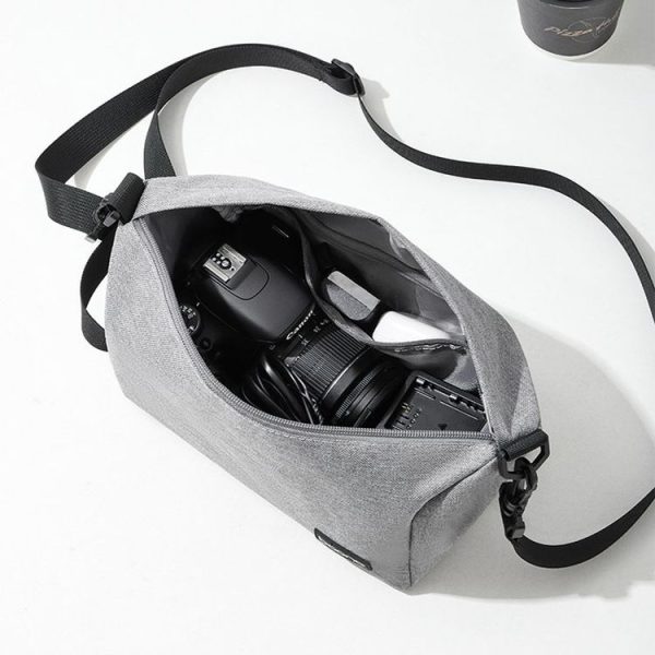 Baona BN-H012 Multifunctional Outdoor Crossbody Digital Camera Bag Lens Protection Bag (Grey) - Image 7