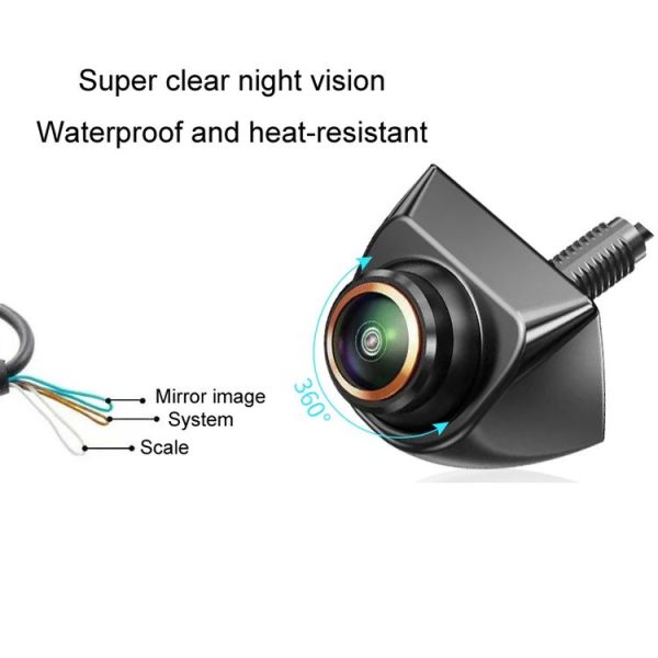 360-degree Adjustable Three-control Metal Fisheye Reversing Camera (Adjustable Korean Style) - Image 2