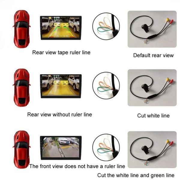 360-degree Adjustable Three-control Metal Fisheye Reversing Camera (Adjustable Korean Style) - Image 4
