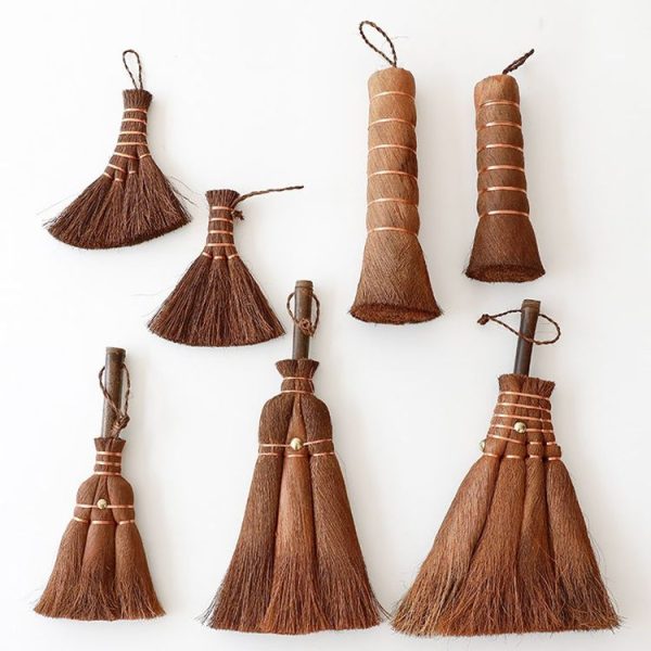 Palm Fiber BrushTea Ceremony Brush Household Cleaning Tools, Style: 14cm Bevel - Image 3