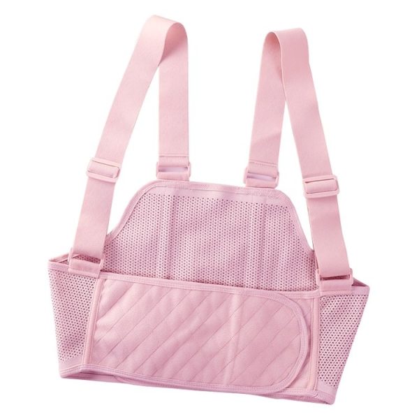Breathable Late Pregnancy Walking Use Belly Band Maternity Prenatal Support Belt, Size: L (Pink)