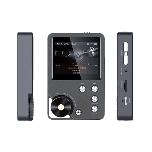 Without TF Card HIFI Lossless DSD256 Music Player Sports MP3 (Silver Gray)
